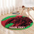 Custom Wales Football Round Carpet 2025 Welsh Y Dreigiau