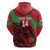 Custom Wales Football Zip Hoodie 2025 Welsh Y Dreigiau