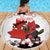 Custom Canada Ice Hockey Beach Blanket 2025 Go Champions Funny Beaver Mascot