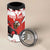 Custom Canada Ice Hockey 4 in 1 Can Cooler Tumbler Go Champions Funny Beaver Mascot