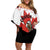 Custom Canada Ice Hockey Off Shoulder Short Dress 2025 Go Champions Funny Beaver Mascot