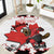 Custom Canada Ice Hockey Round Carpet 2025 Go Champions Funny Beaver Mascot