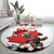 Custom Canada Ice Hockey Round Carpet 2025 Go Champions Funny Beaver Mascot