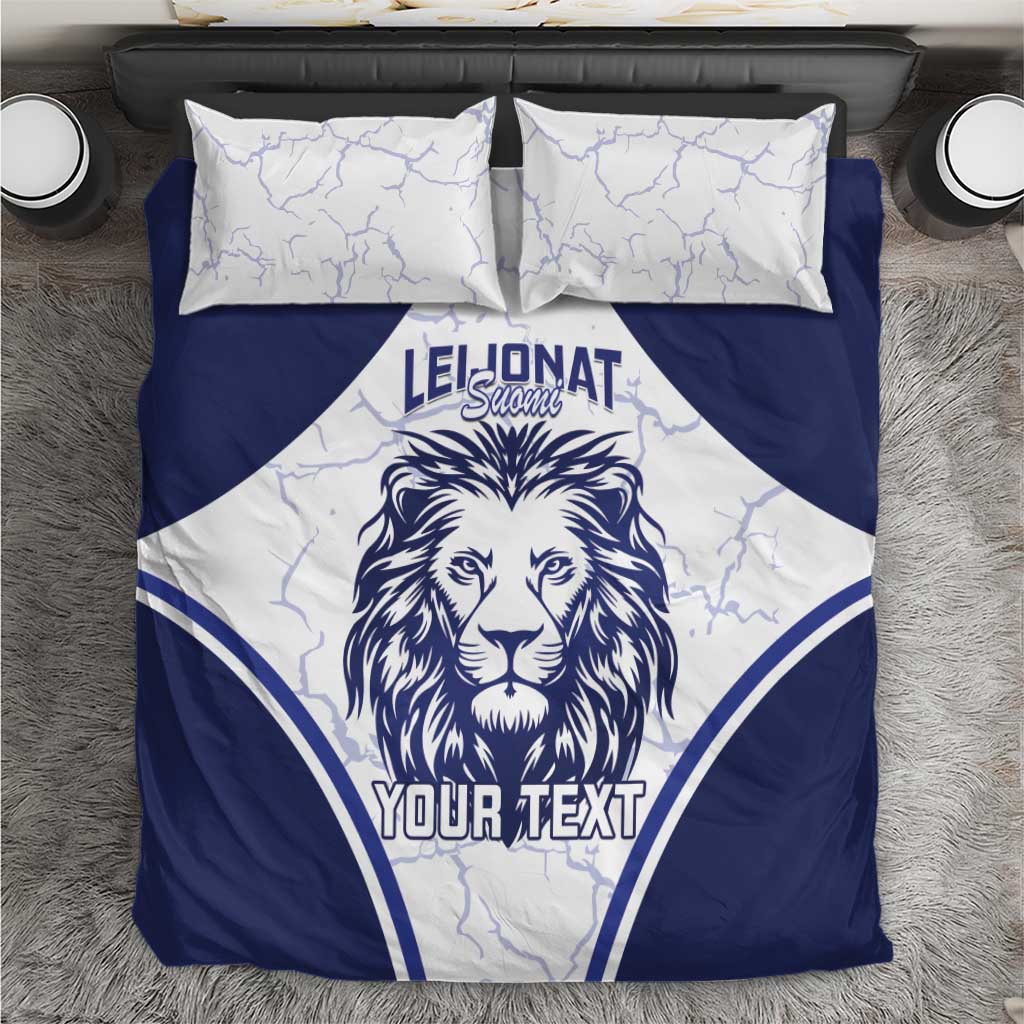 Custom Finland Ice Hockey Bedding Set 2025 Go Champions Suomi Leijonat