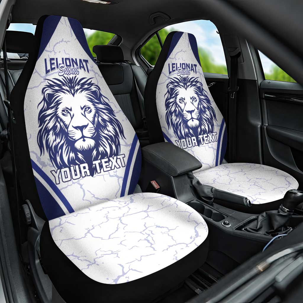 Custom Finland Ice Hockey Car Seat Cover 2025 Go Champions Suomi Leijonat