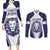 Custom Finland Ice Hockey Couples Matching Long Sleeve Bodycon Dress and Long Sleeve Button Shirt 2025 Go Champions Suomi Leijonat