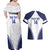 Custom Finland Ice Hockey Couples Matching Off Shoulder Maxi Dress and Hawaiian Shirt 2025 Go Champions Suomi Leijonat