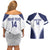 Custom Finland Ice Hockey Couples Matching Off Shoulder Short Dress and Hawaiian Shirt 2025 Go Champions Suomi Leijonat