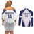 Custom Finland Ice Hockey Couples Matching Off Shoulder Short Dress and Long Sleeve Button Shirt 2025 Go Champions Suomi Leijonat