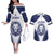 Custom Finland Ice Hockey Couples Matching Off The Shoulder Long Sleeve Dress and Hawaiian Shirt 2025 Go Champions Suomi Leijonat