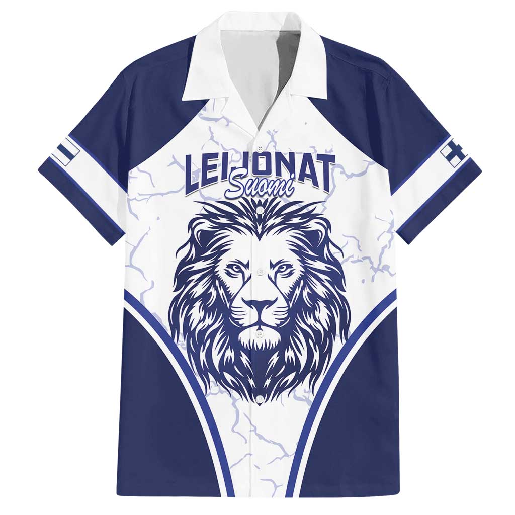 Custom Finland Ice Hockey Hawaiian Shirt 2025 Go Champions Suomi Leijonat