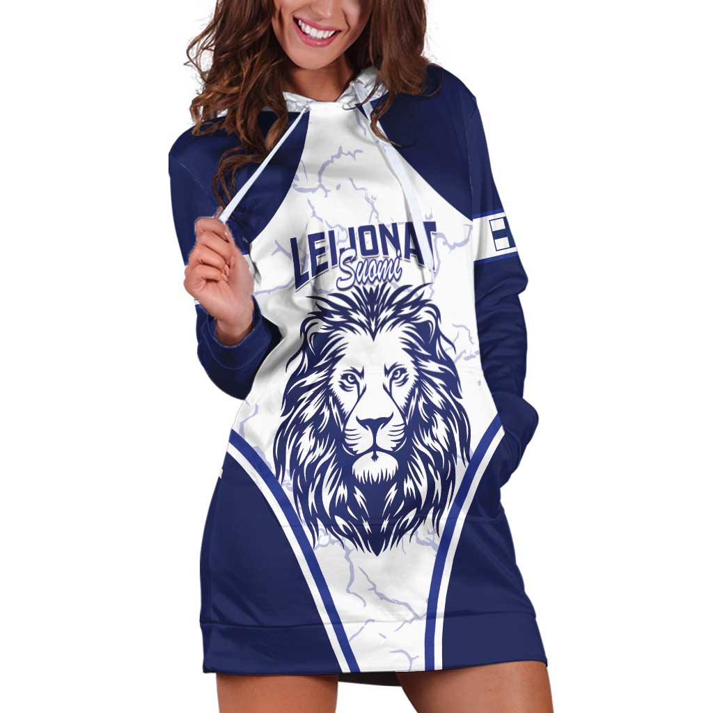 Custom Finland Ice Hockey Hoodie Dress 2025 Go Champions Suomi Leijonat