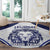 Custom Finland Ice Hockey Round Carpet 2025 Go Champions Suomi Leijonat