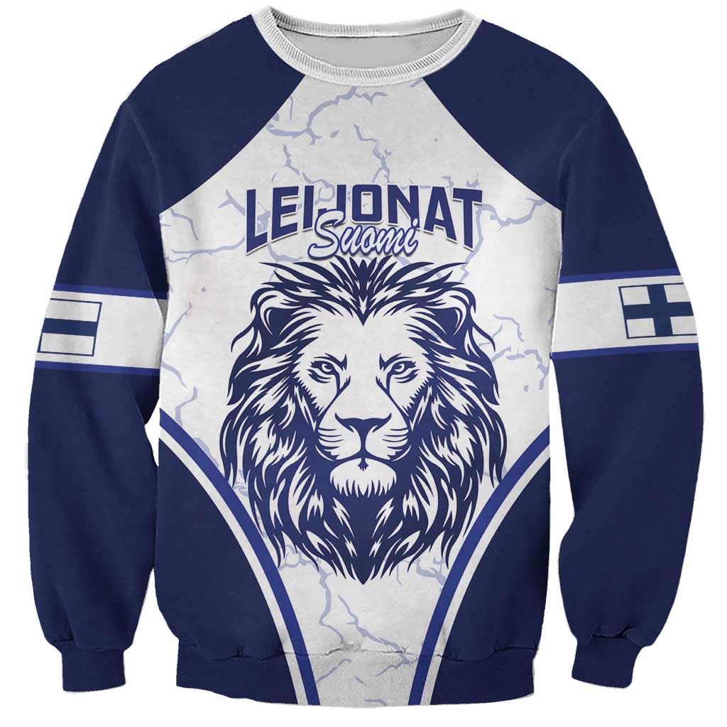 Custom Finland Ice Hockey Sweatshirt 2025 Go Champions Suomi Leijonat