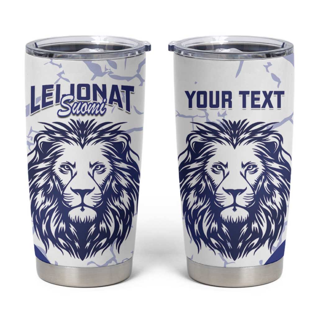 Custom Finland Ice Hockey Tumbler Cup Go Champions Suomi Leijonat