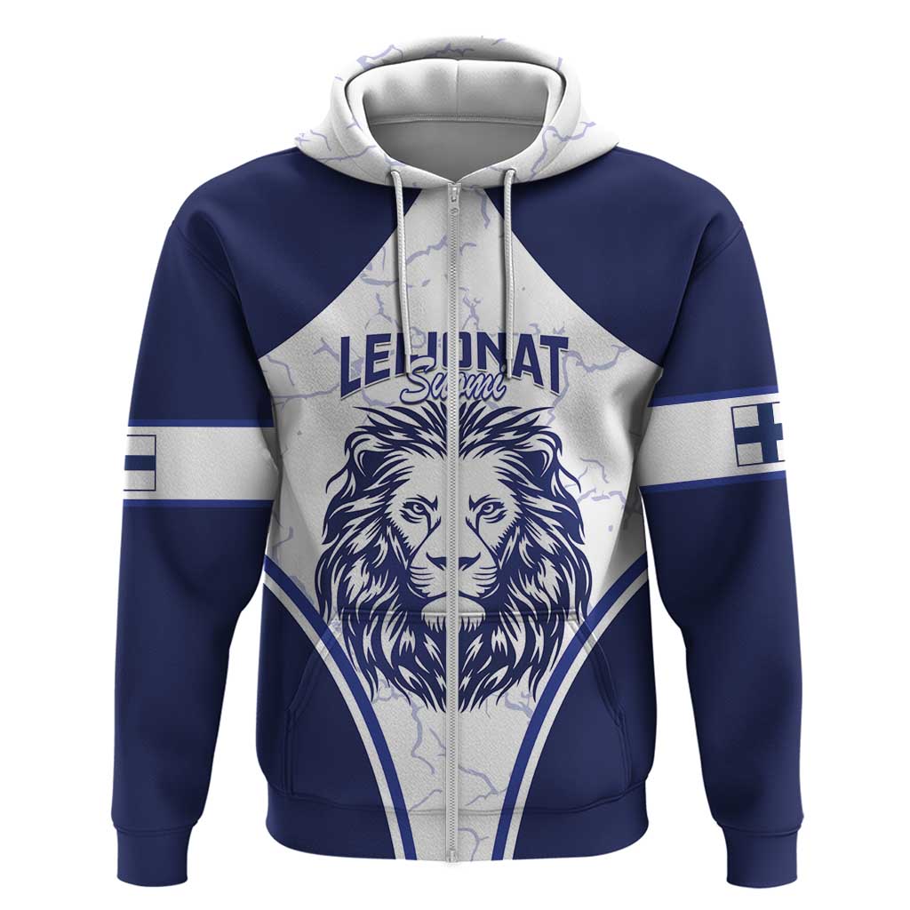 Custom Finland Ice Hockey Zip Hoodie 2025 Go Champions Suomi Leijonat