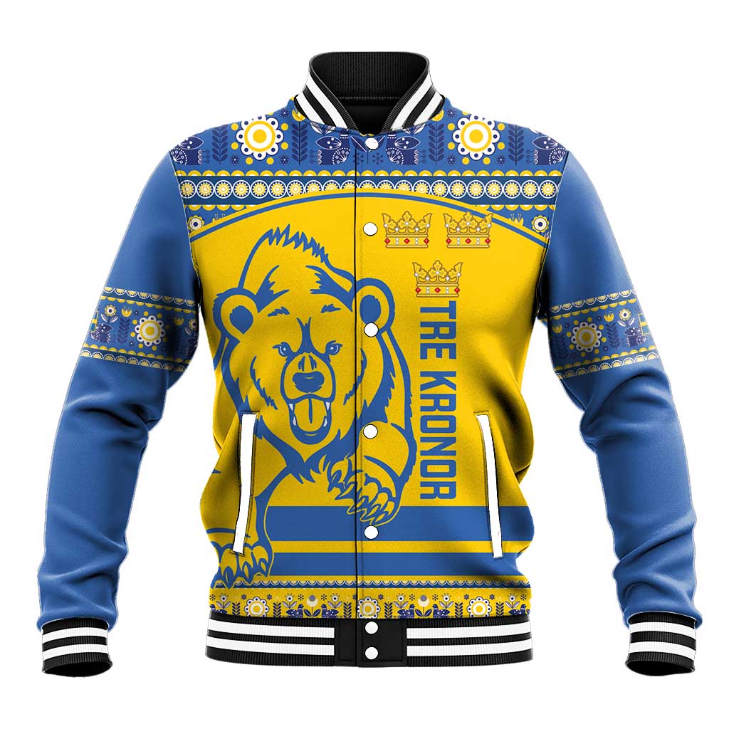 Custom Sweden Ice Hockey Baseball Jacket 2025 Go Champions Tre Kronor