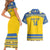 Custom Sweden Ice Hockey Couples Matching Short Sleeve Bodycon Dress and Hawaiian Shirt 2025 Go Champions Tre Kronor