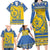 Custom Sweden Ice Hockey Family Matching Long Sleeve Bodycon Dress and Hawaiian Shirt 2025 Go Champions Tre Kronor