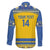 Custom Sweden Ice Hockey Family Matching Long Sleeve Bodycon Dress and Hawaiian Shirt 2025 Go Champions Tre Kronor