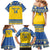 Custom Sweden Ice Hockey Family Matching Mermaid Dress and Hawaiian Shirt 2025 Go Champions Tre Kronor