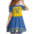 Custom Sweden Ice Hockey Family Matching Off The Shoulder Long Sleeve Dress and Hawaiian Shirt 2025 Go Champions Tre Kronor