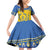 Custom Sweden Ice Hockey Family Matching Off Shoulder Short Dress and Hawaiian Shirt 2025 Go Champions Tre Kronor