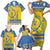 Custom Sweden Ice Hockey Family Matching Short Sleeve Bodycon Dress and Hawaiian Shirt 2025 Go Champions Tre Kronor