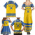 Custom Sweden Ice Hockey Family Matching Summer Maxi Dress and Hawaiian Shirt 2025 Go Champions Tre Kronor