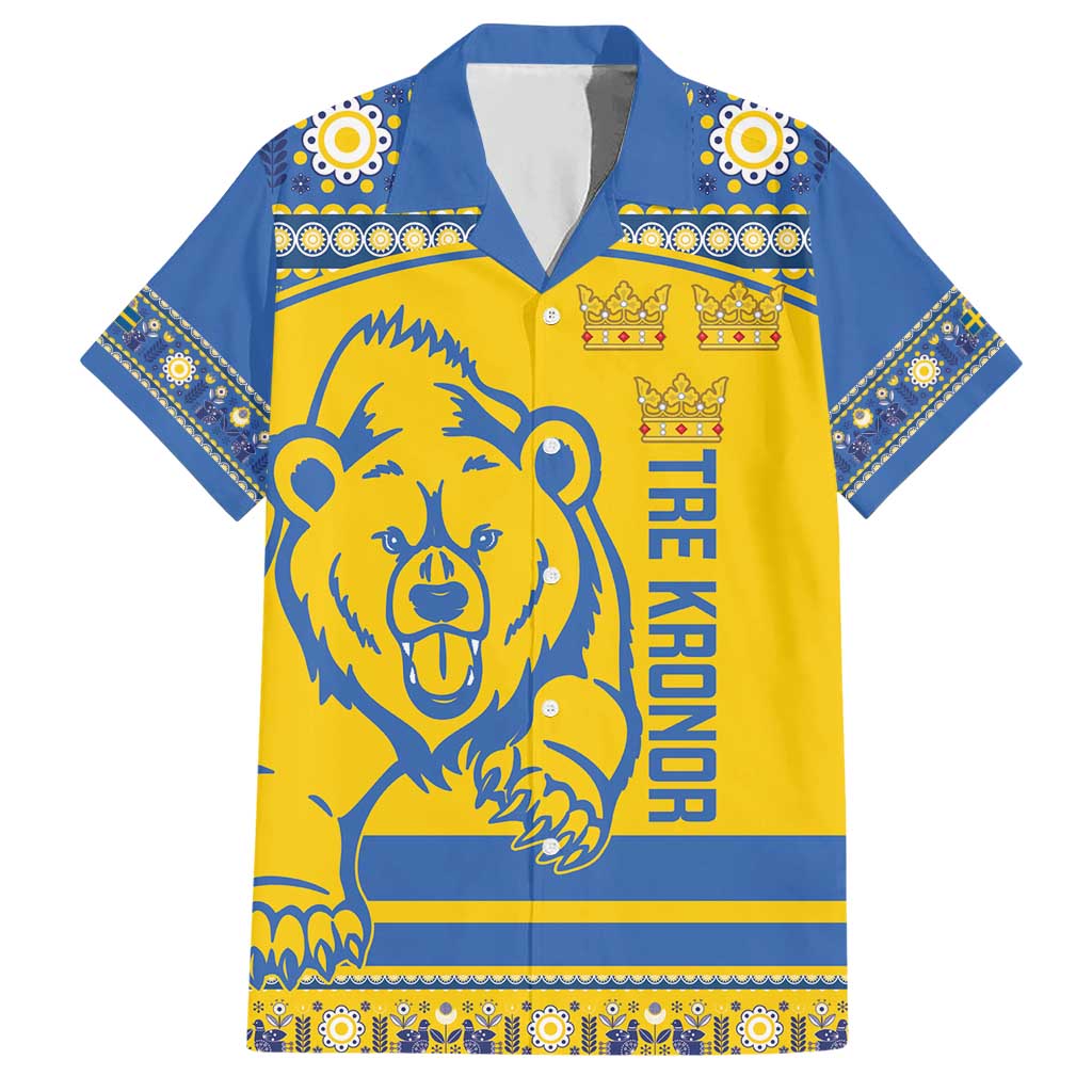 Custom Sweden Ice Hockey Hawaiian Shirt 2025 Go Champions Tre Kronor