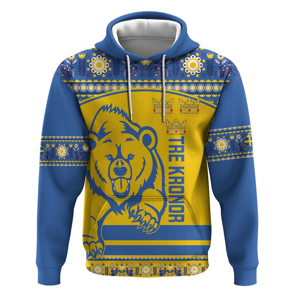 Custom Sweden Ice Hockey Hoodie 2025 Go Champions Tre Kronor