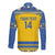 Custom Sweden Ice Hockey Long Sleeve Button Shirt 2025 Go Champions Tre Kronor