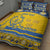 Custom Sweden Ice Hockey Quilt Bed Set 2025 Go Champions Tre Kronor