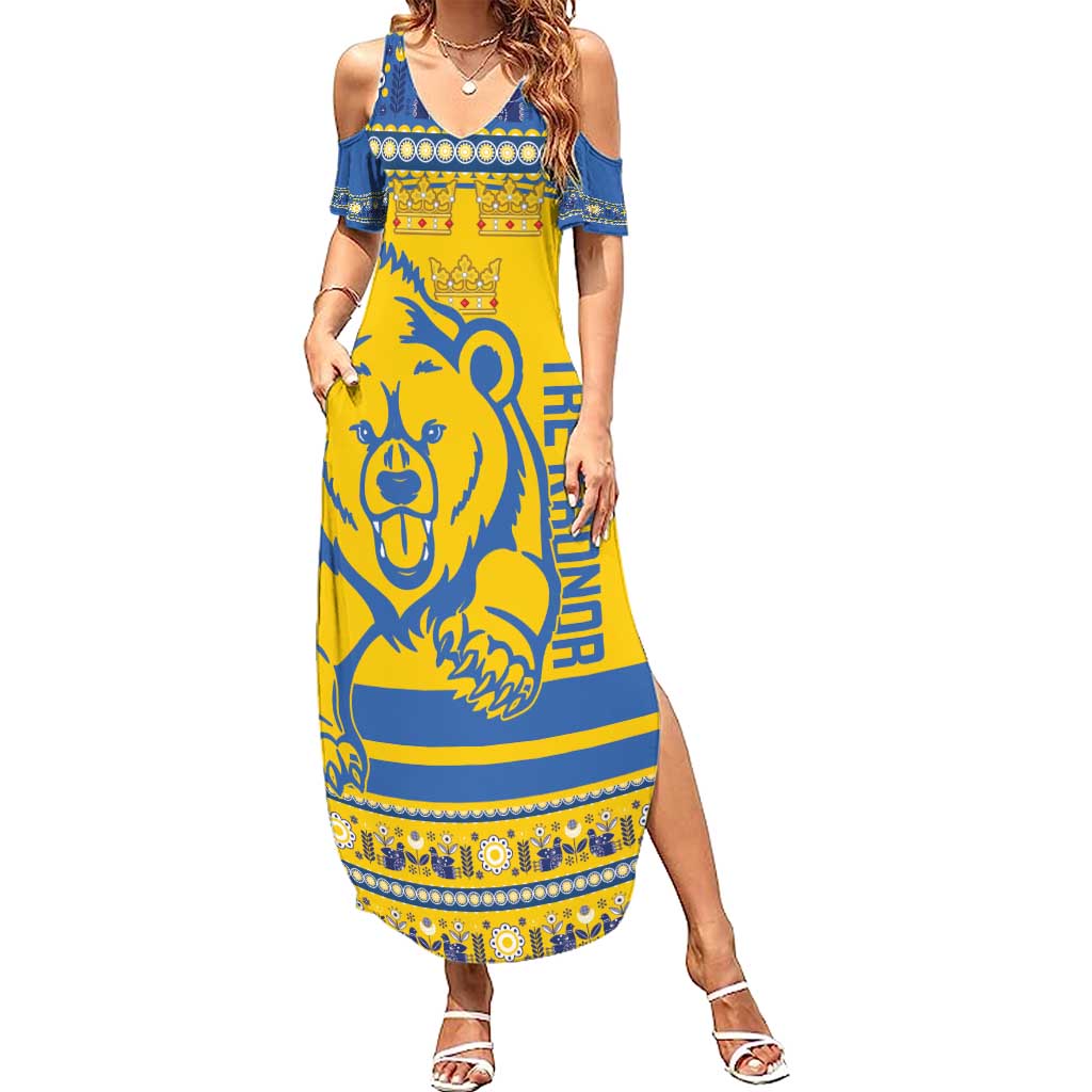 Custom Sweden Ice Hockey Summer Maxi Dress 2025 Go Champions Tre Kronor