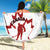 Custom Canada Hockey Beach Blanket 2024 Go Maple Leaf - Wonder Print Shop