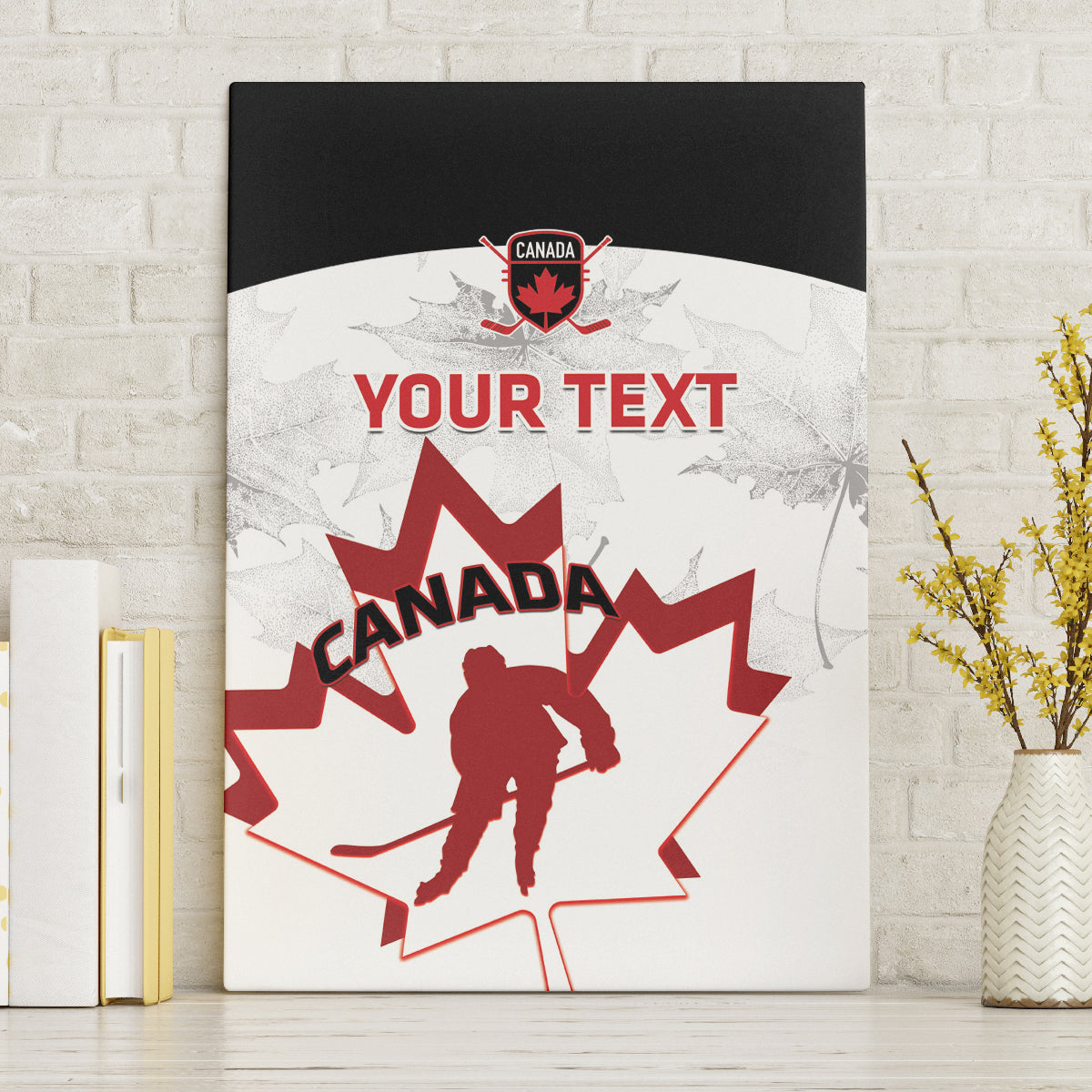 Custom Canada Hockey Canvas Wall Art 2024 Go Maple Leaf - Wonder Print Shop