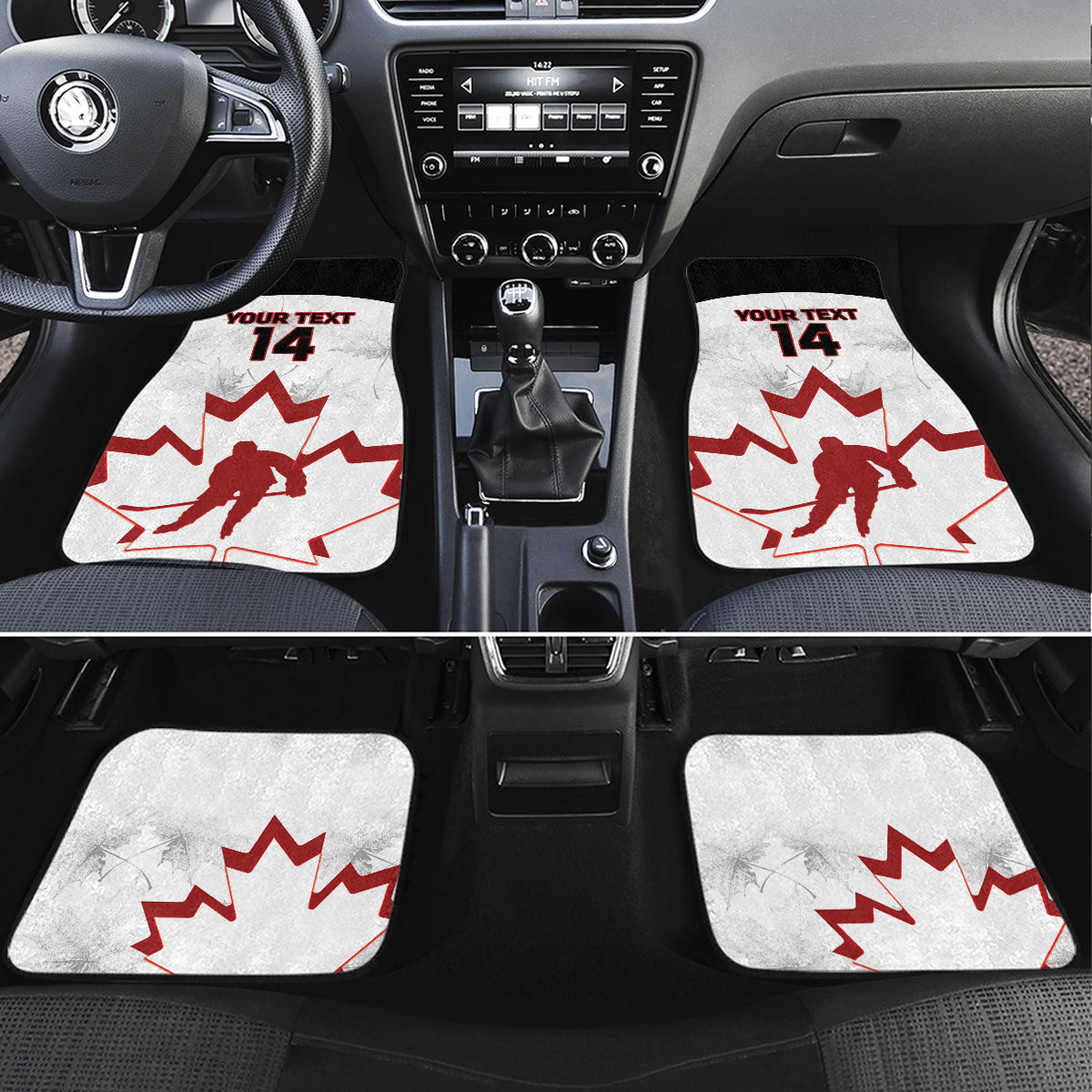 Custom Canada Hockey Car Mats 2024 Go Maple Leaf - Wonder Print Shop