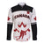 Custom Canada Hockey Long Sleeve Button Shirt 2024 Go Maple Leaf - Wonder Print Shop