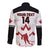 Custom Canada Hockey Long Sleeve Button Shirt 2024 Go Maple Leaf - Wonder Print Shop