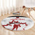 Custom Canada Hockey Round Carpet 2024 Go Maple Leaf