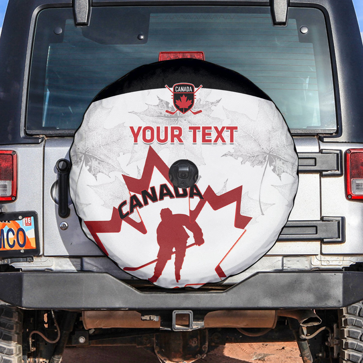 Custom Canada Hockey Spare Tire Cover 2024 Go Maple Leaf