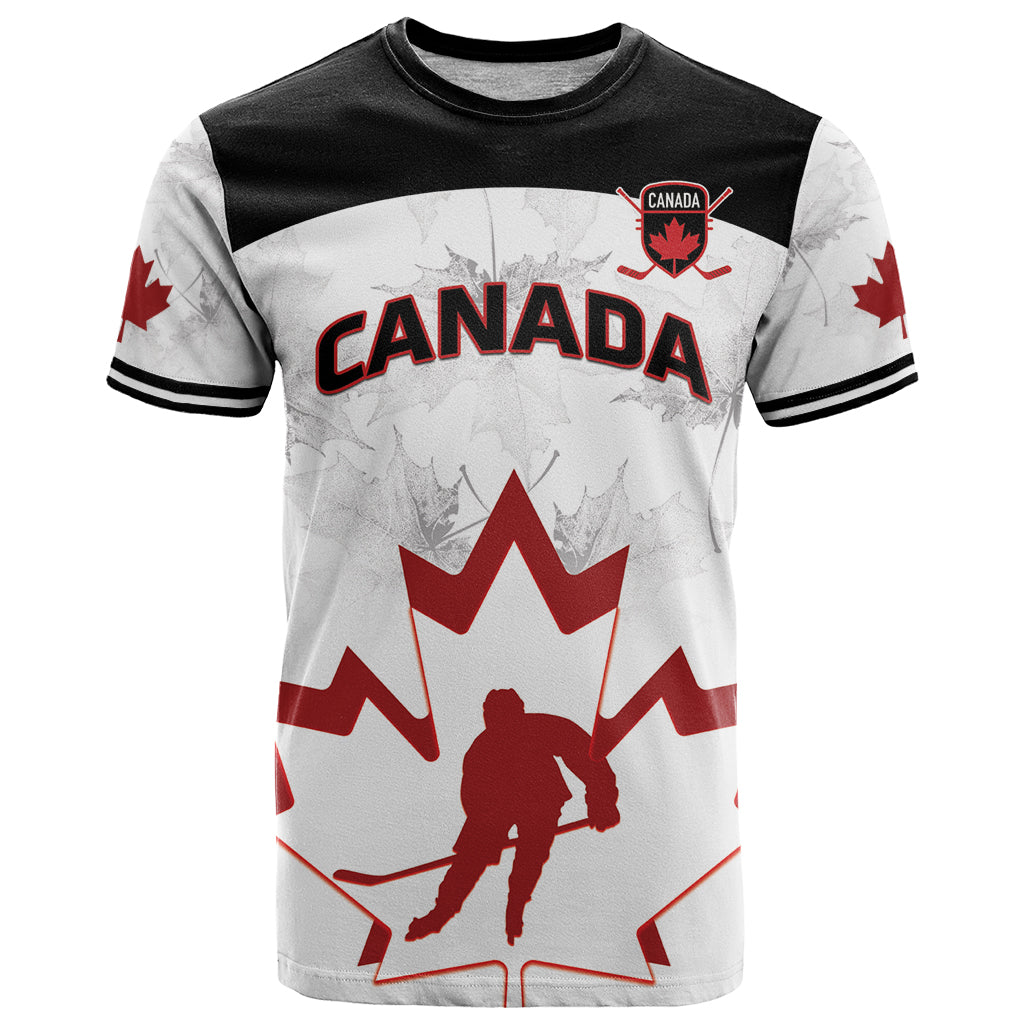 Custom Canada Hockey T Shirt 2024 Go Maple Leaf