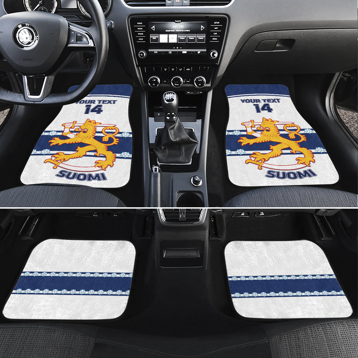 Custom Finland Hockey Car Mats 2024 Go Suomi - Wonder Print Shop