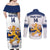 Custom Finland Hockey Couples Matching Off Shoulder Maxi Dress and Long Sleeve Button Shirt 2024 Go Suomi - Wonder Print Shop