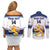 Custom Finland Hockey Couples Matching Off Shoulder Short Dress and Long Sleeve Button Shirt 2024 Go Suomi - Wonder Print Shop