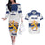 Custom Finland Hockey Couples Matching Off The Shoulder Long Sleeve Dress and Hawaiian Shirt 2024 Go Suomi - Wonder Print Shop