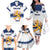 Custom Finland Hockey Family Matching Off The Shoulder Long Sleeve Dress and Hawaiian Shirt 2024 Go Suomi - Wonder Print Shop