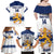 Custom Finland Hockey Family Matching Off Shoulder Maxi Dress and Hawaiian Shirt 2024 Go Suomi - Wonder Print Shop