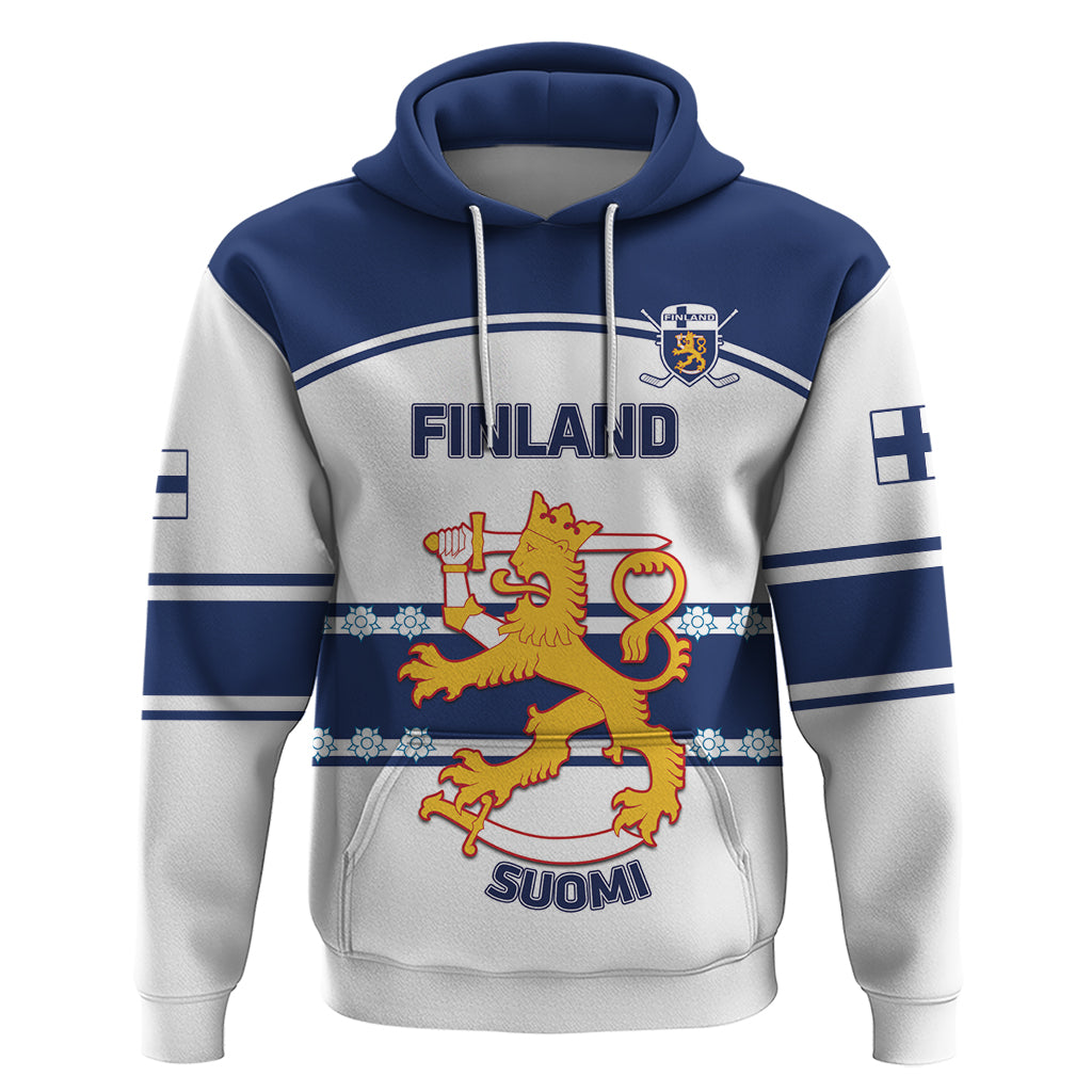 Custom Finland Hockey Hoodie 2024 Go Suomi - Wonder Print Shop