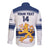 Custom Finland Hockey Long Sleeve Button Shirt 2024 Go Suomi - Wonder Print Shop